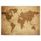 Designart - Ancient Map of The World V - Vintage Canvas Wall Art Print